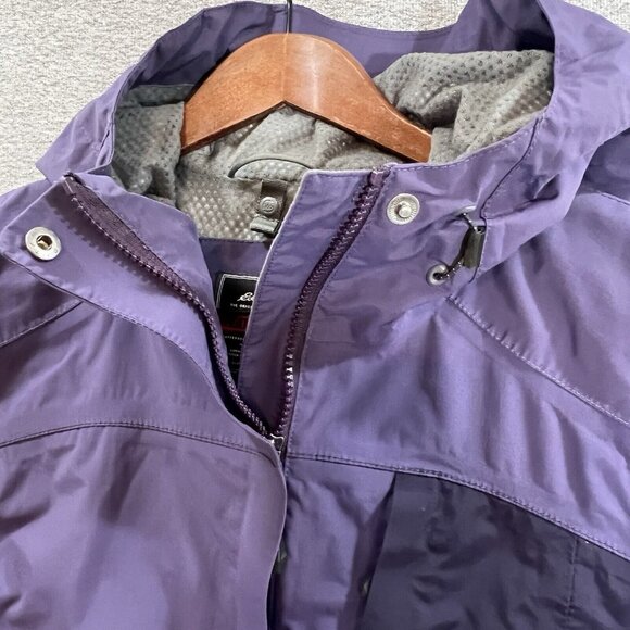 Eddie Bauer Weather Edge 365 Jacket Women M Purple Waterproof Hooded Adjustable - Picture 9 of 16